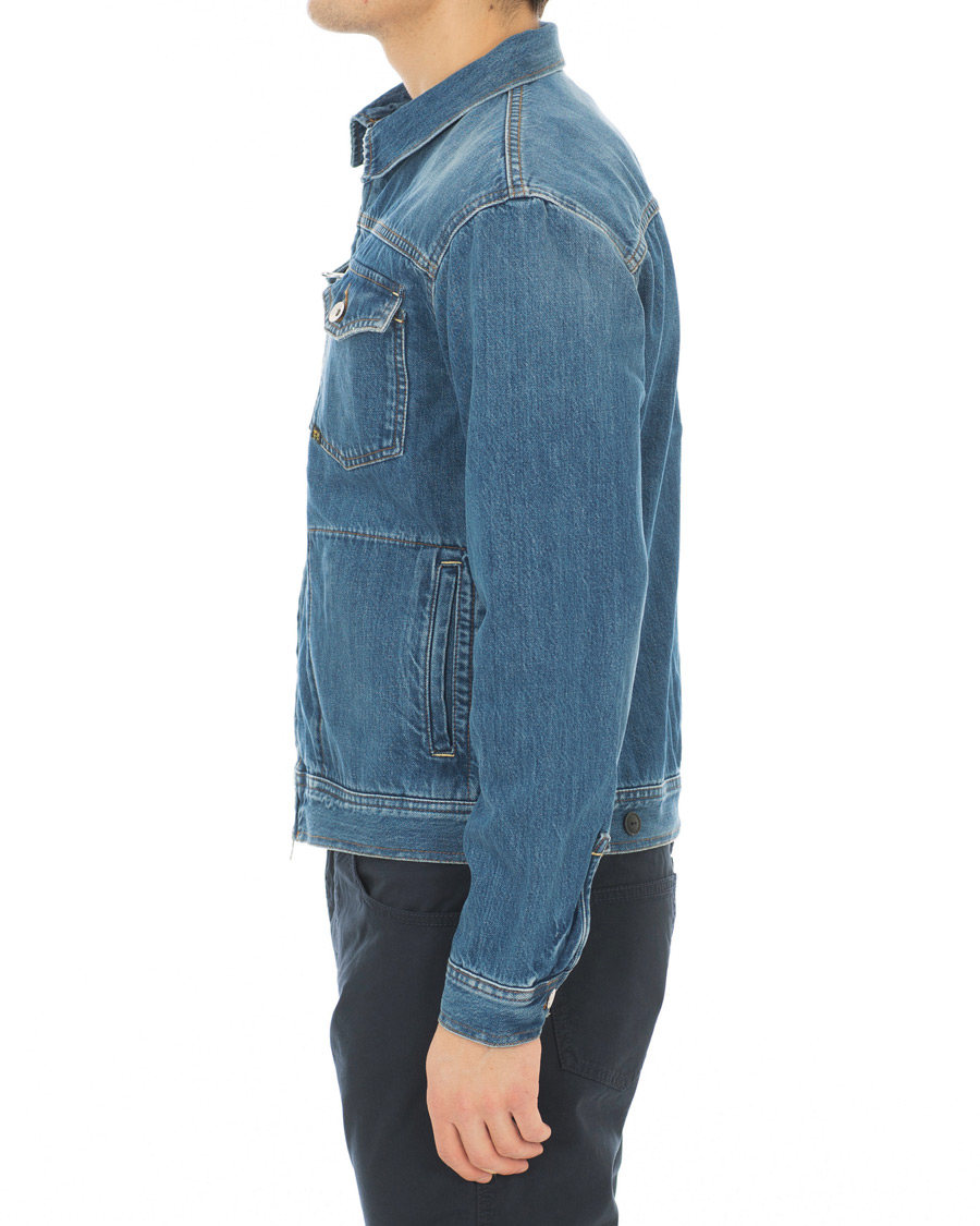 Herr | Jackor | Tiger of Sweden Jeans | Crust Zip Jeans Jacket Dust Blue