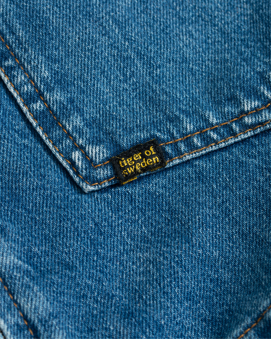 Herr | Jackor | Tiger of Sweden Jeans | Crust Zip Jeans Jacket Dust Blue