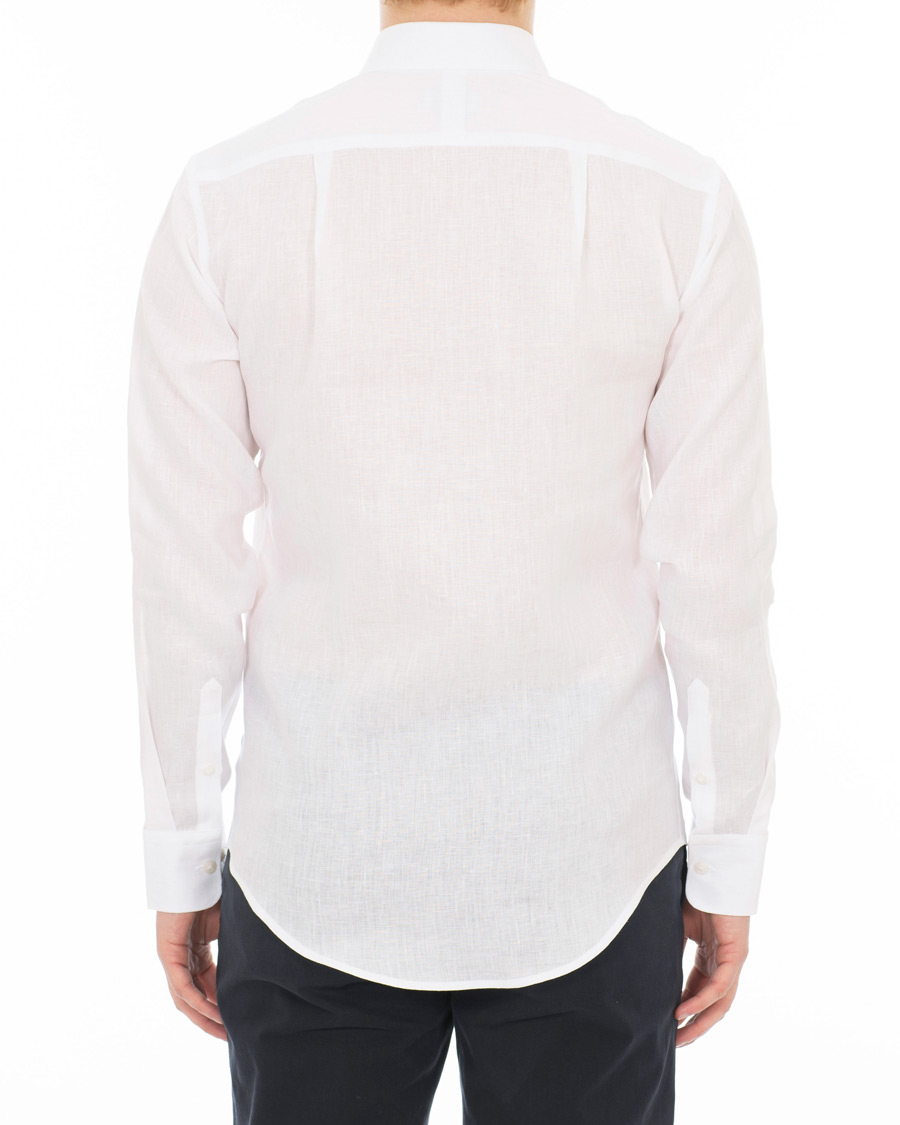 Herr | Skjortor | Tiger of Sweden | Fenald Button Down Linen Shirt White