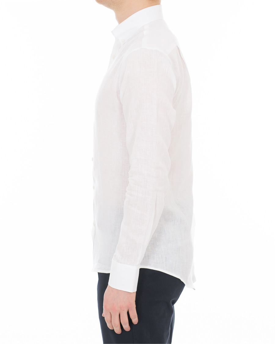 Herr | Skjortor | Tiger of Sweden | Fenald Button Down Linen Shirt White