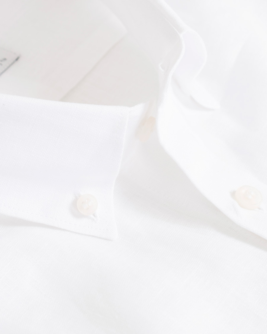 Herr | Skjortor | Tiger of Sweden | Fenald Button Down Linen Shirt White