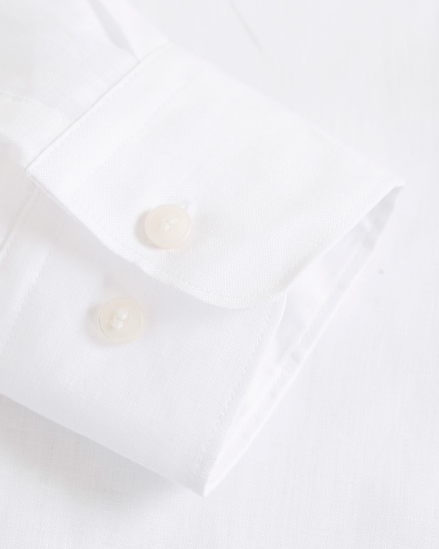 Herr | Skjortor | Tiger of Sweden | Fenald Button Down Linen Shirt White
