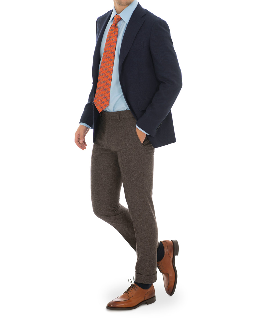 Herr | Skjortor | Turnbull & Asser | Regular Fit T&A Collar Poplin Shirt Light Blue