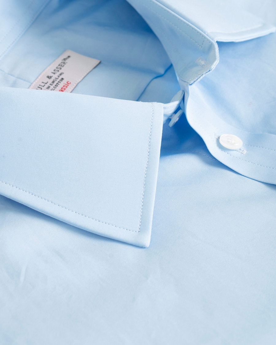 Herr | Skjortor | Turnbull & Asser | Regular Fit T&A Collar Poplin Shirt Light Blue