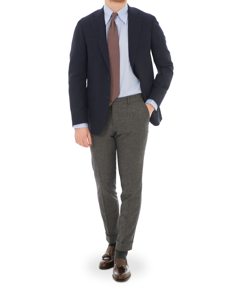 Herr | Skjortor | Turnbull & Asser | Regular Fit Oxford Button Down Shirt Light Blue