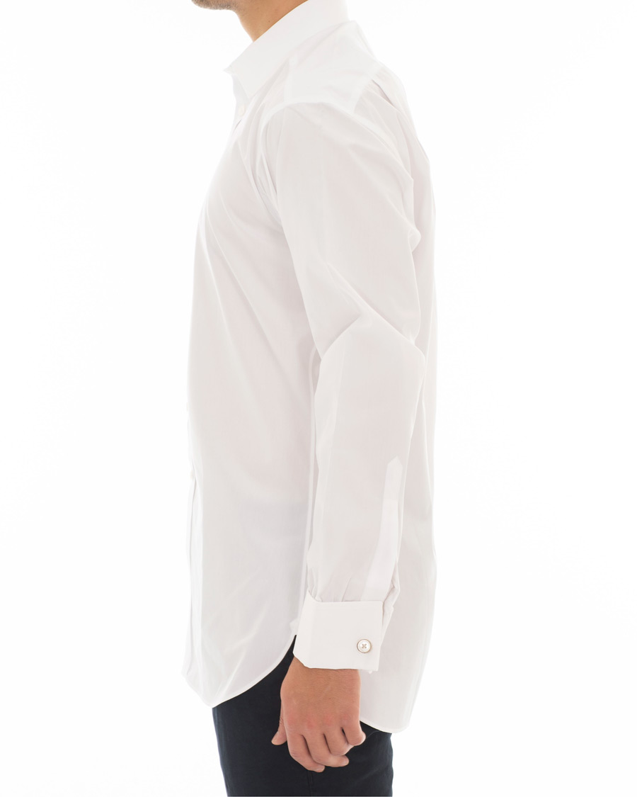 Herr | Skjortor | Turnbull & Asser | Regular Fit Double Cuff Poplin Shirt White