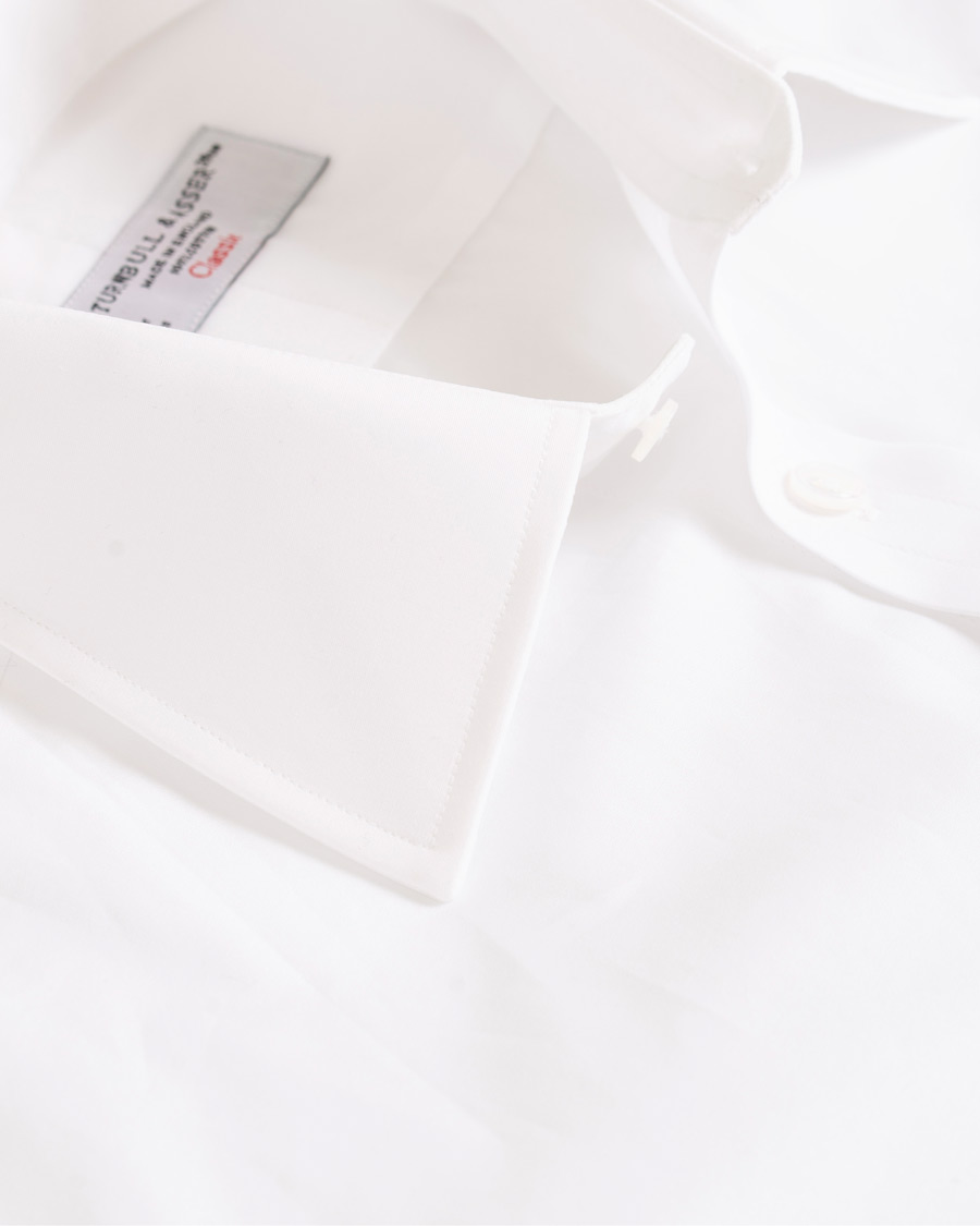 Herr | Skjortor | Turnbull & Asser | Regular Fit Double Cuff Poplin Shirt White