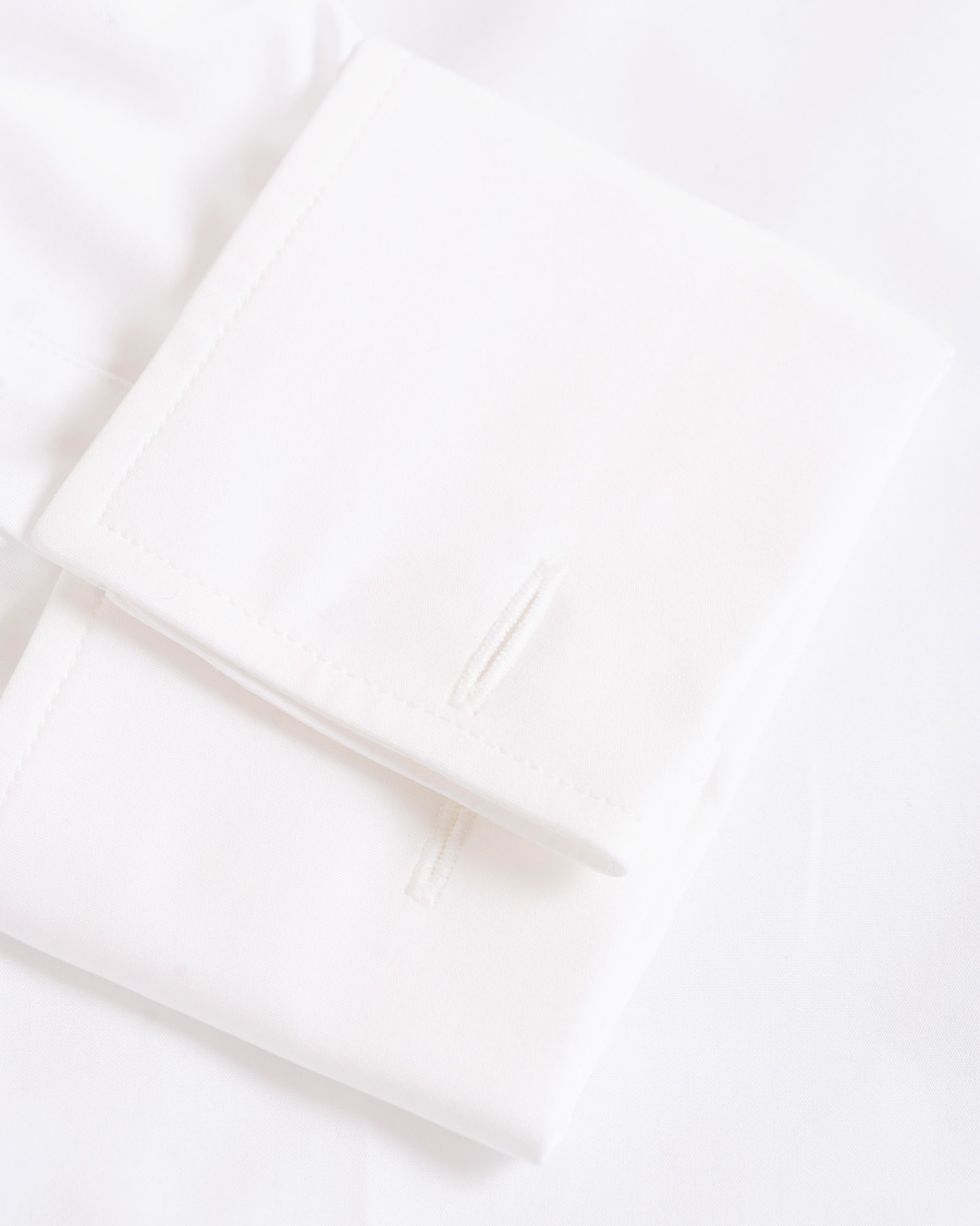 Herr | Skjortor | Turnbull & Asser | Regular Fit Double Cuff Poplin Shirt White