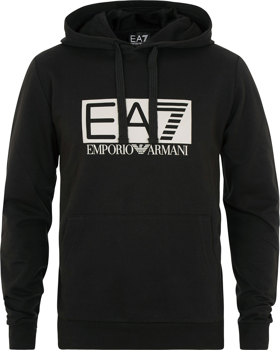 Herr | Tröjor | EA7 | Logo Hoodie Black