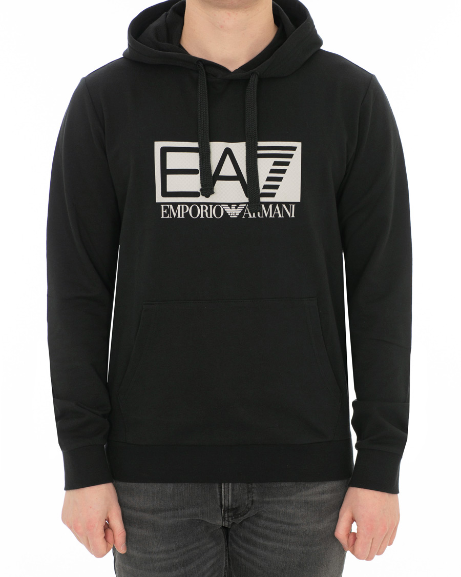 Herr | Tröjor | EA7 | Logo Hoodie Black
