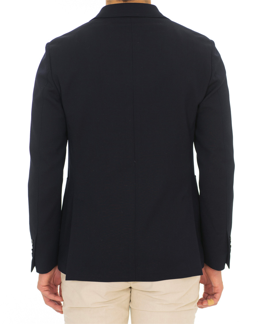 Herr | Kavajer | Lardini | Wool Cotton Travel Blazer Navy