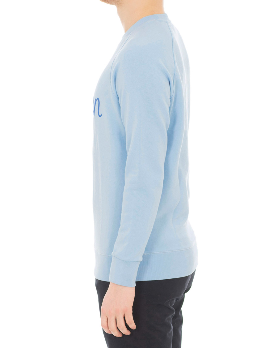 Herr | Tröjor | Maison Kitsuné | Sweatshirt Parisien Light Blue