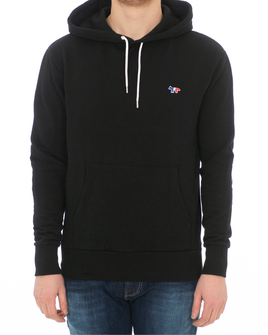 Herr | Tröjor | Maison Kitsuné | Hoodie Tricolor Fox Patch Black