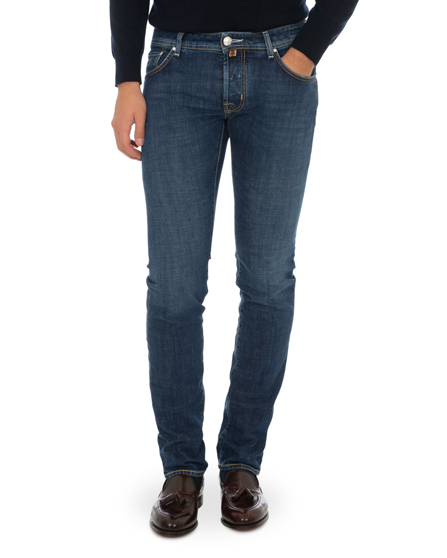 Herr | Jeans | Jacob Cohën | 622 Slim Fit Jeans Mid Blue 
