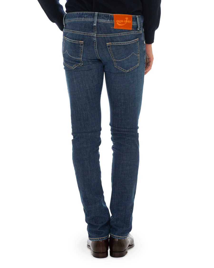 Herr | Jeans | Jacob Cohën | 622 Slim Fit Jeans Mid Blue 