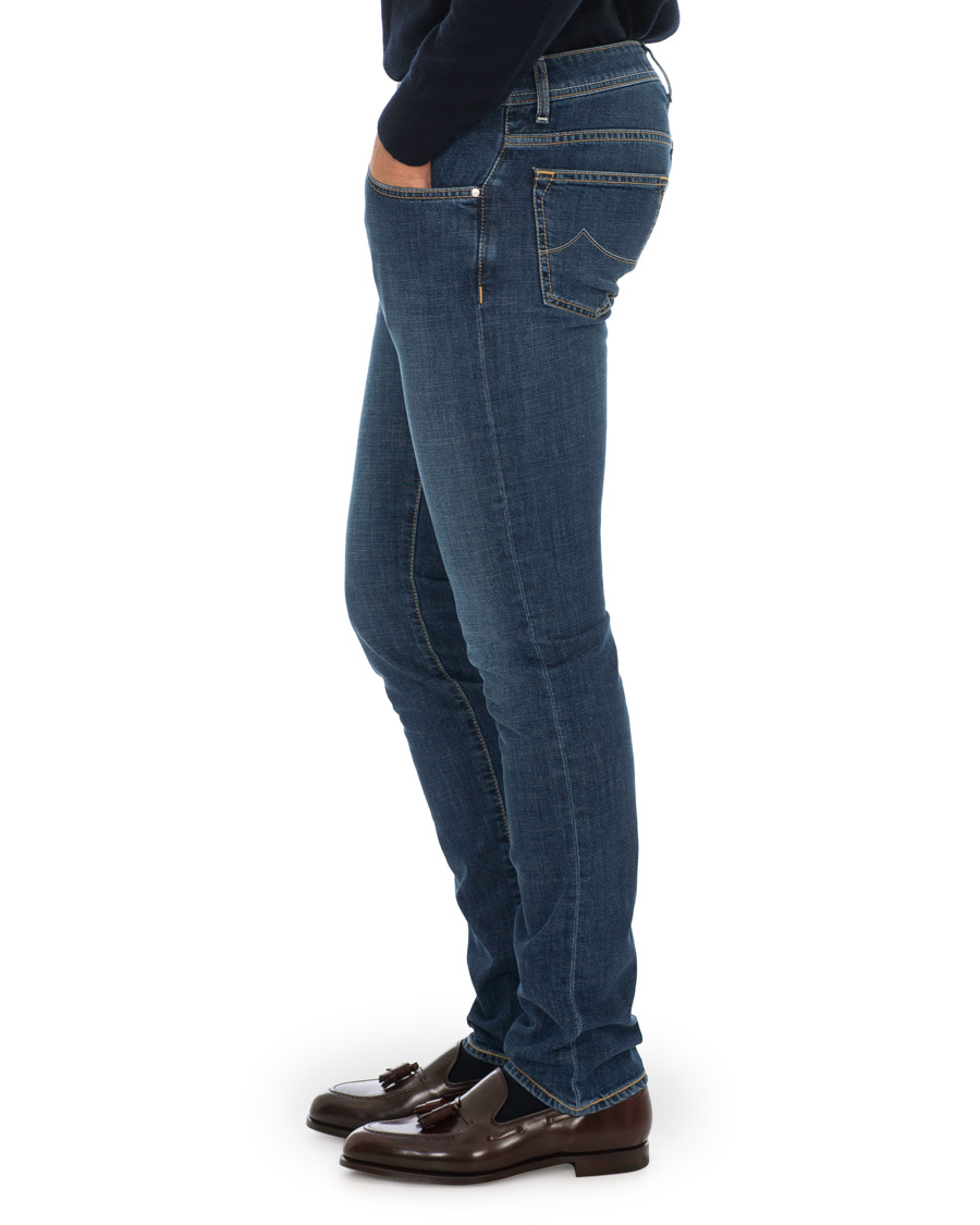 Herr | Jeans | Jacob Cohën | 622 Slim Fit Jeans Mid Blue 
