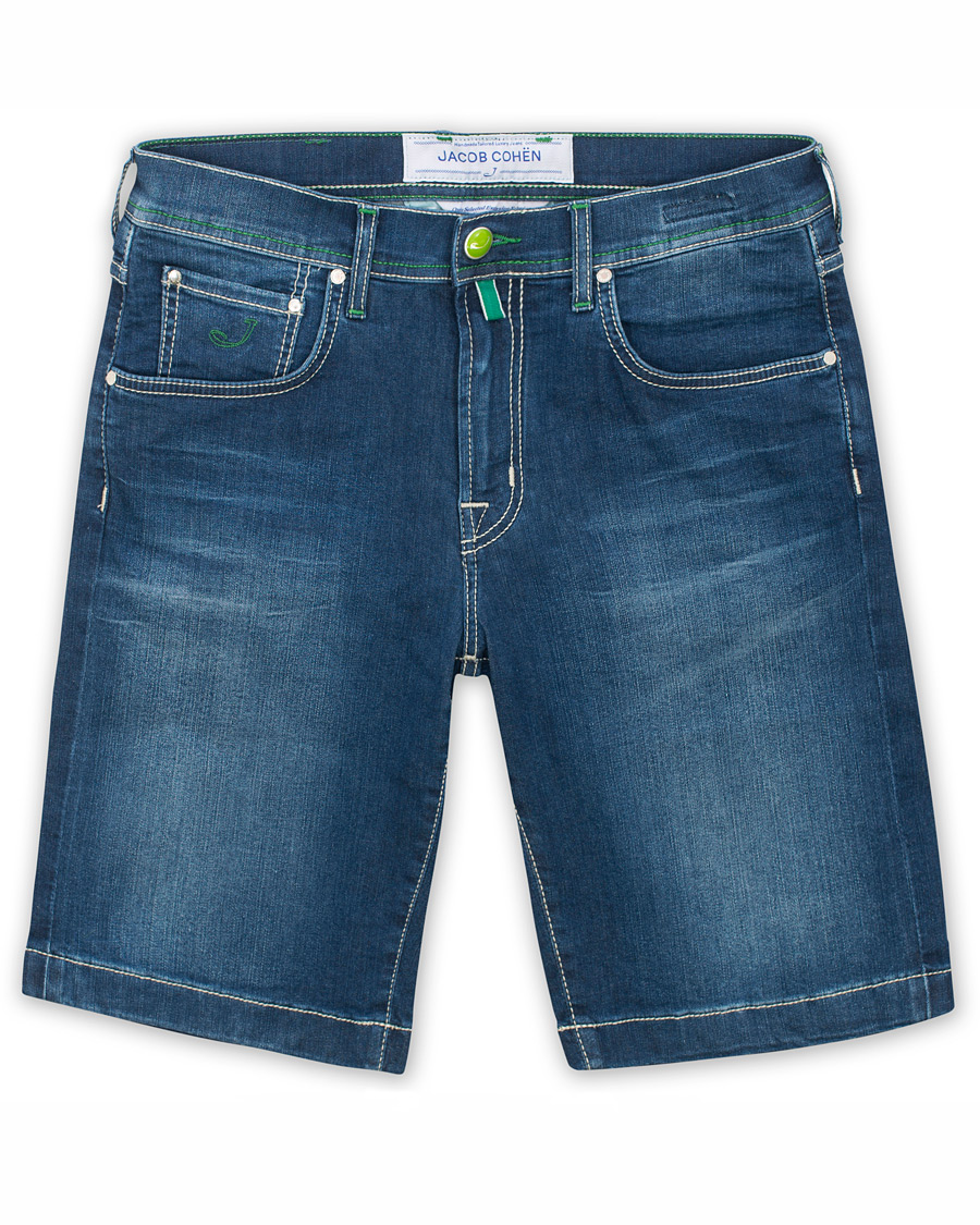 Herr | Shorts | Jacob Cohën | 6636 Jeans Shorts Dark Blue