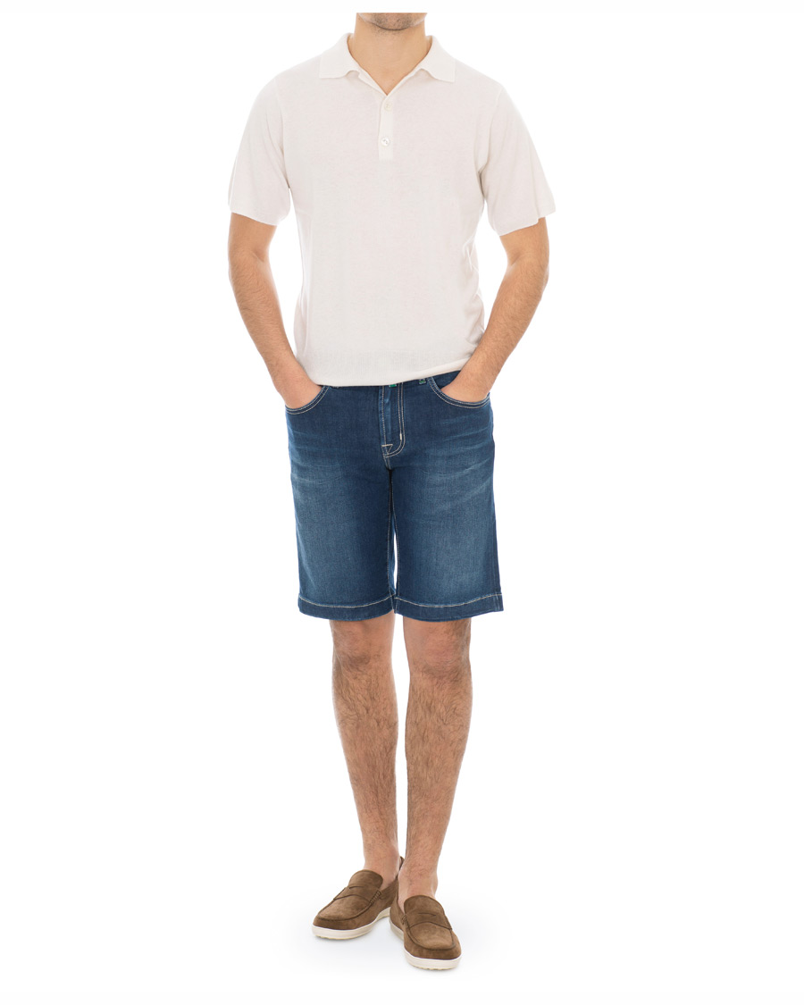 Herr | Shorts | Jacob Cohën | 6636 Jeans Shorts Dark Blue