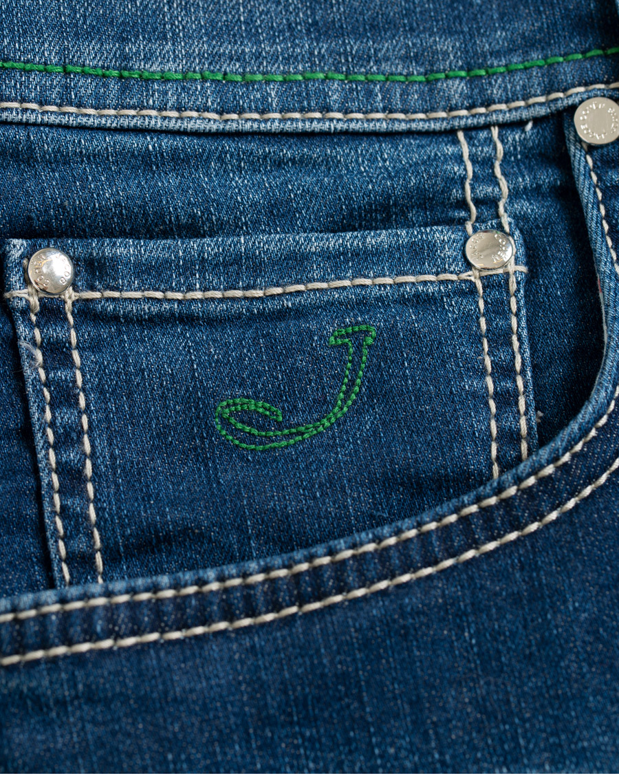 Herr | Shorts | Jacob Cohën | 6636 Jeans Shorts Dark Blue