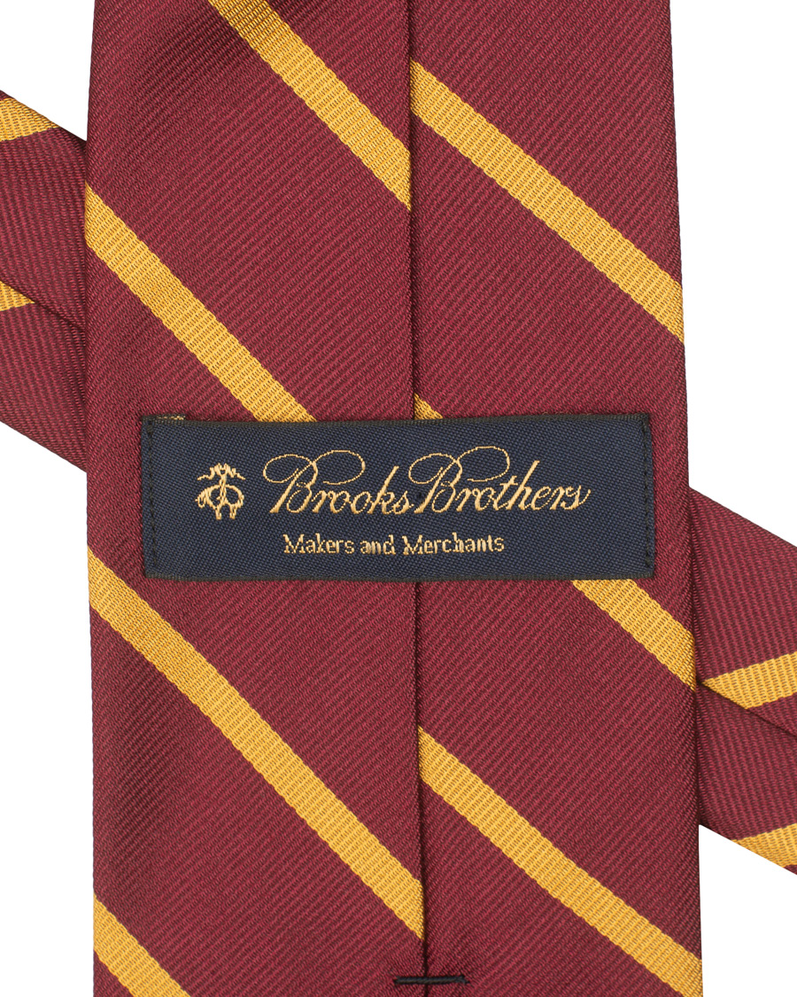 Herr | Brooks Brothers Striped Tie 8 cm Burgundy | Brooks Brothers | Striped Tie 8 cm Burgundy