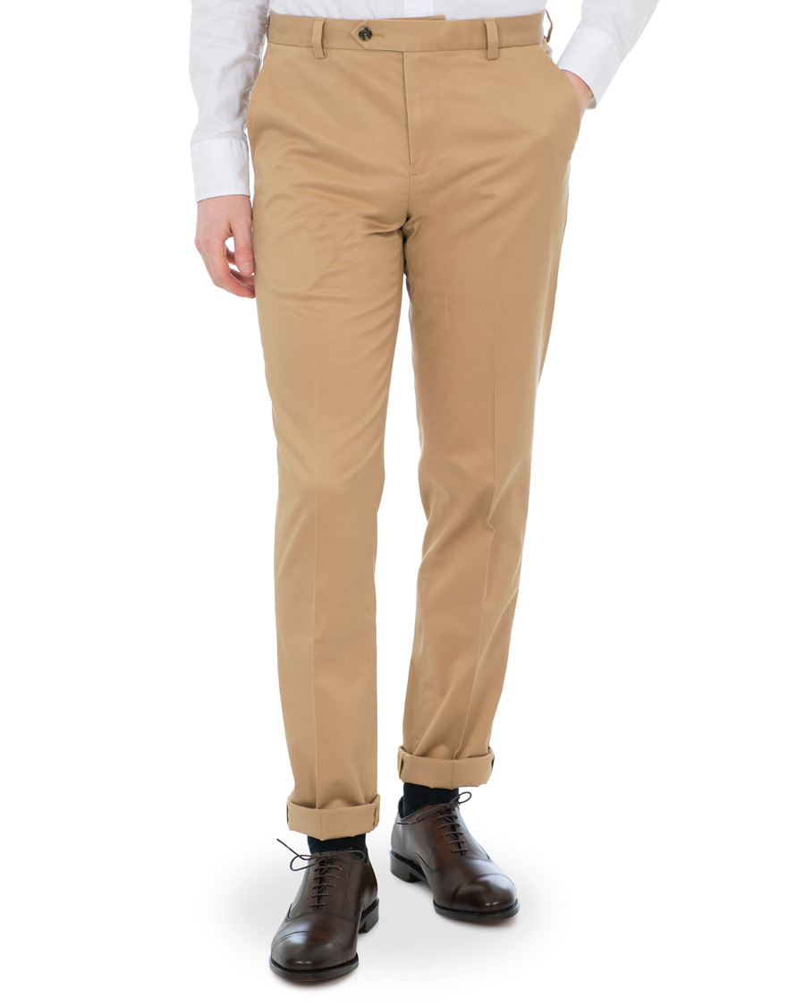 Herr | Byxor | Brooks Brothers | Milano Stretch Chino Khaki W31L34