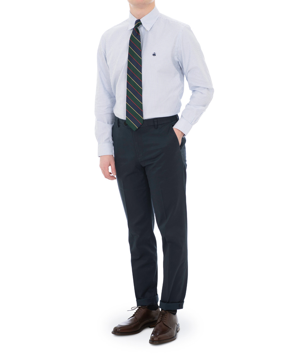 Herr | Skjortor | Brooks Brothers | Regent Fit Non Iron Oxford Button Down Shirt Blue/White