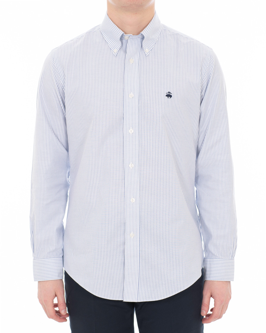 Herr | Skjortor | Brooks Brothers | Regent Fit Non Iron Oxford Button Down Shirt Blue/White