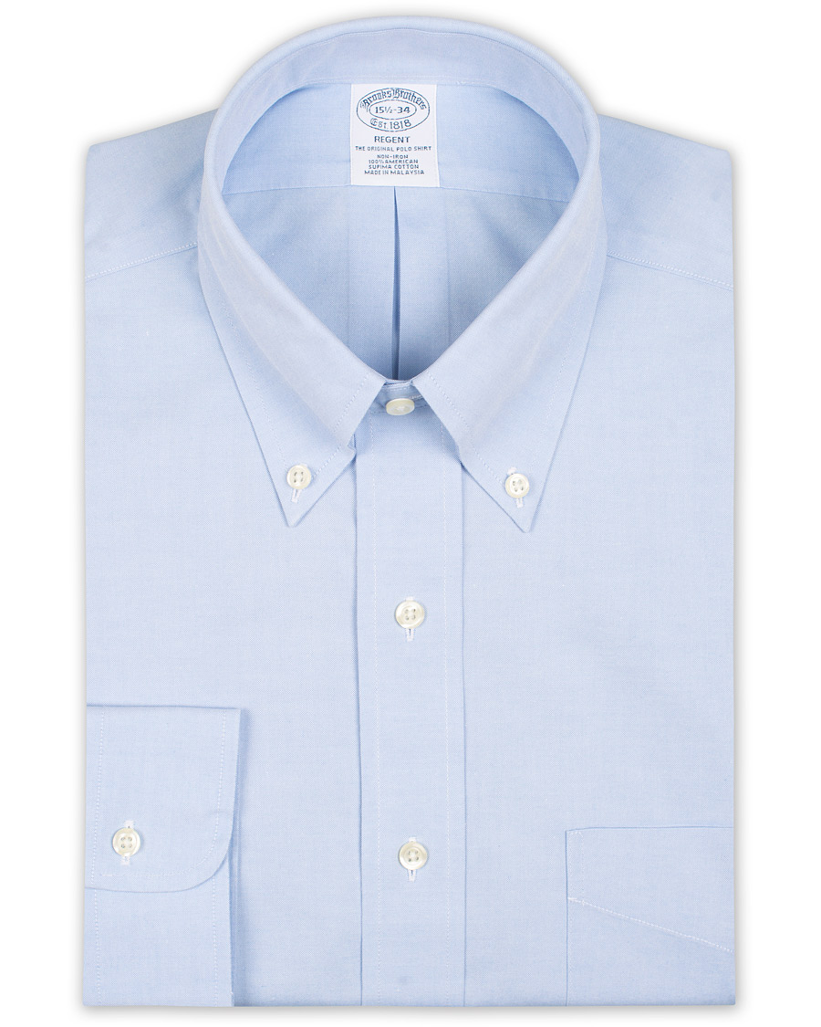 Herr | Skjortor | Brooks Brothers | Regent Fit Non Iron Pocket Shirt Light Blue