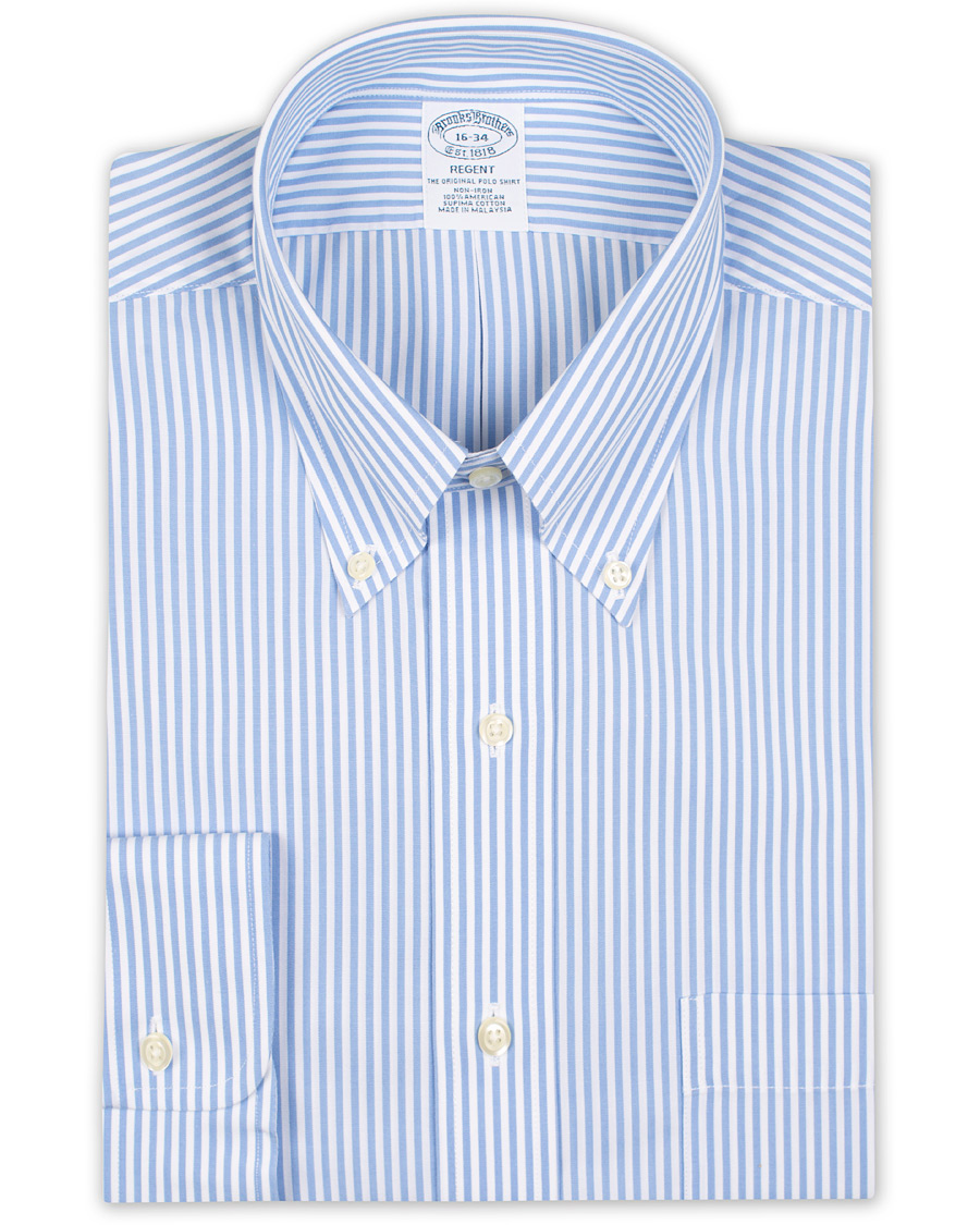 Herr | Skjortor | Brooks Brothers | Regent Fit Non Iron Bengal Shirt Light Blue