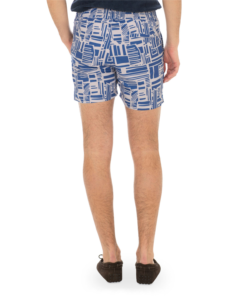 Herr | Badbyxor | Frescobol Carioca | Classic Short Swimshorts Linha Navy/Smoke Grey