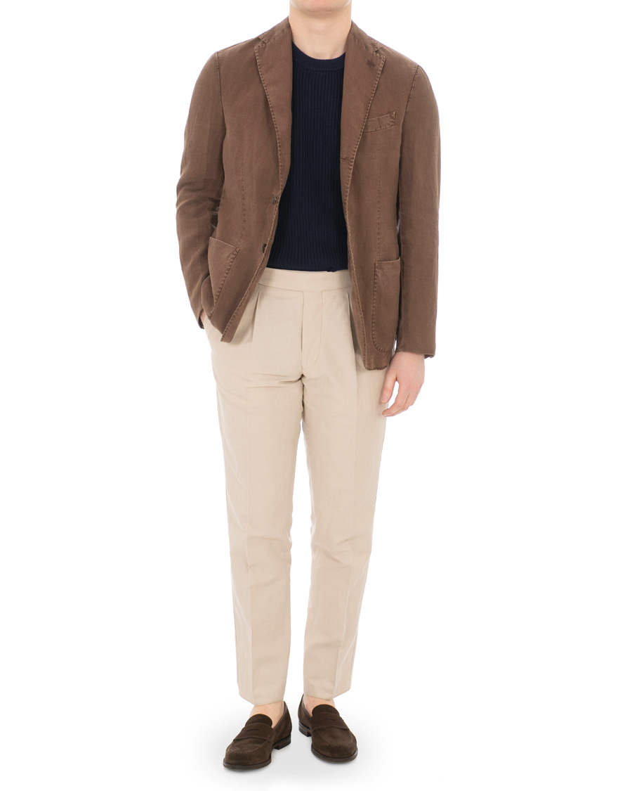 Herr | Kavajer | The Gigi | Art Irish Linen Blazer Brown