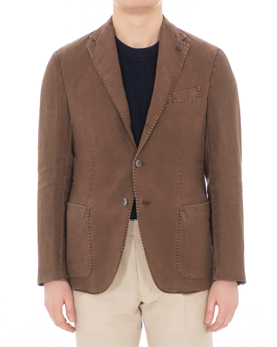 Herr | Kavajer | The Gigi | Art Irish Linen Blazer Brown