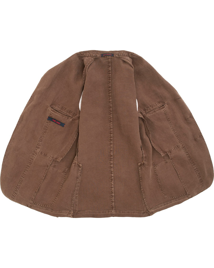 Herr | Kavajer | The Gigi | Art Irish Linen Blazer Brown