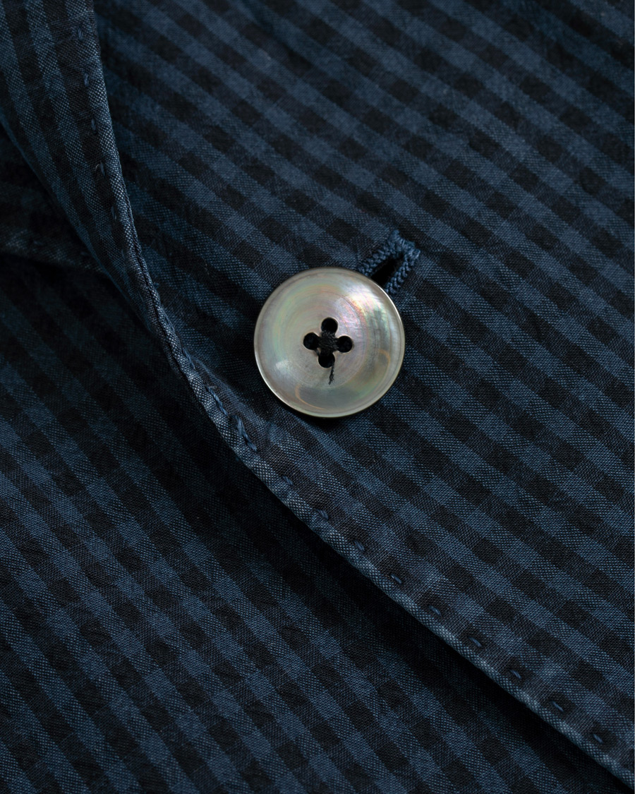 Herr | Kavajer | The Gigi | Art Tonal Micro Check Blazer Dark Blue