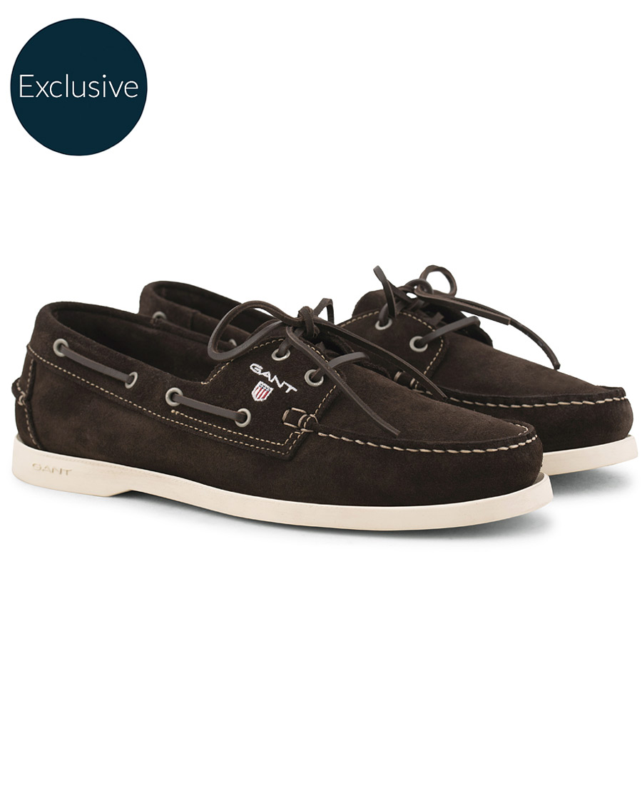 Herr | GANT Exclusively Made For Care of Carl Boatshoe Dark Brown Suede | GANT | Exclusively Made For Care of Carl Boatshoe Dark Brown Suede