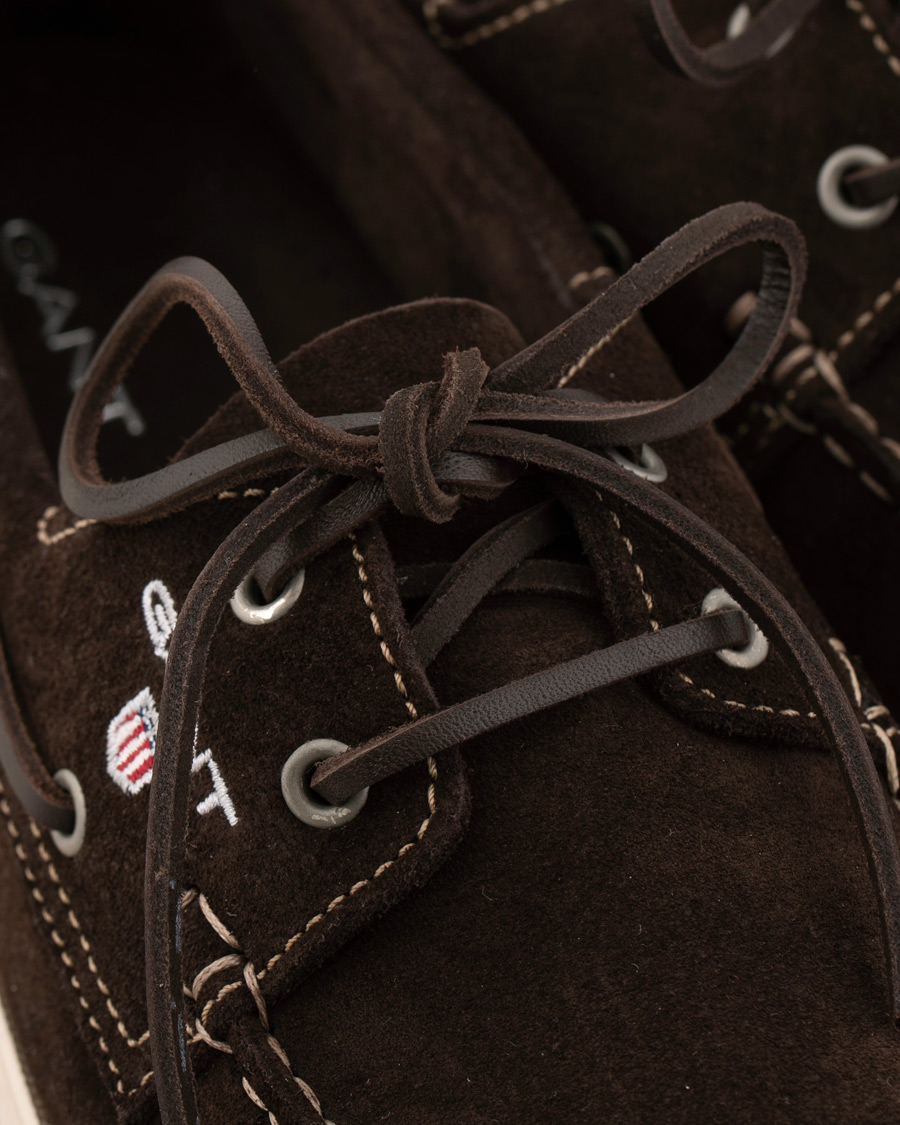 Herr | GANT Exclusively Made For Care of Carl Boatshoe Dark Brown Suede | GANT | Exclusively Made For Care of Carl Boatshoe Dark Brown Suede