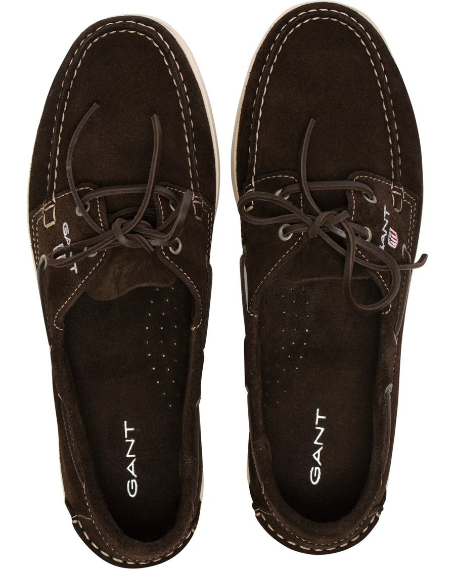 Herr | GANT Exclusively Made For Care of Carl Boatshoe Dark Brown Suede | GANT | Exclusively Made For Care of Carl Boatshoe Dark Brown Suede