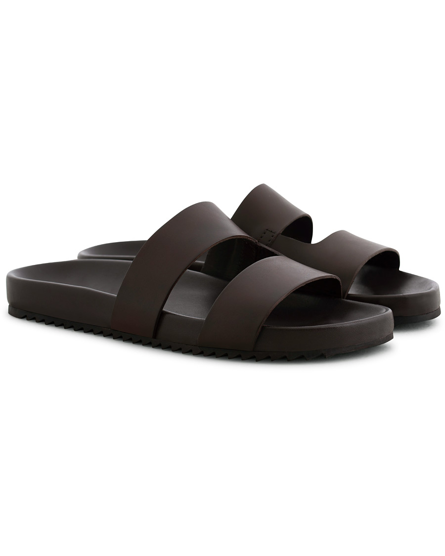 Herr | Grenson Chadwick Handpainted Sandal Dark Brown Calf | Grenson | Chadwick Handpainted Sandal Dark Brown Calf