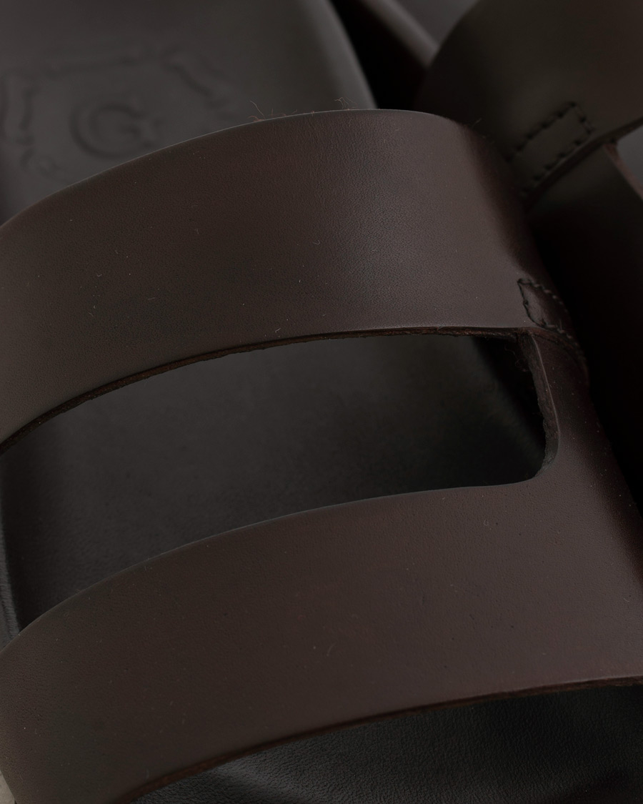 Herr | Grenson Chadwick Handpainted Sandal Dark Brown Calf | Grenson | Chadwick Handpainted Sandal Dark Brown Calf
