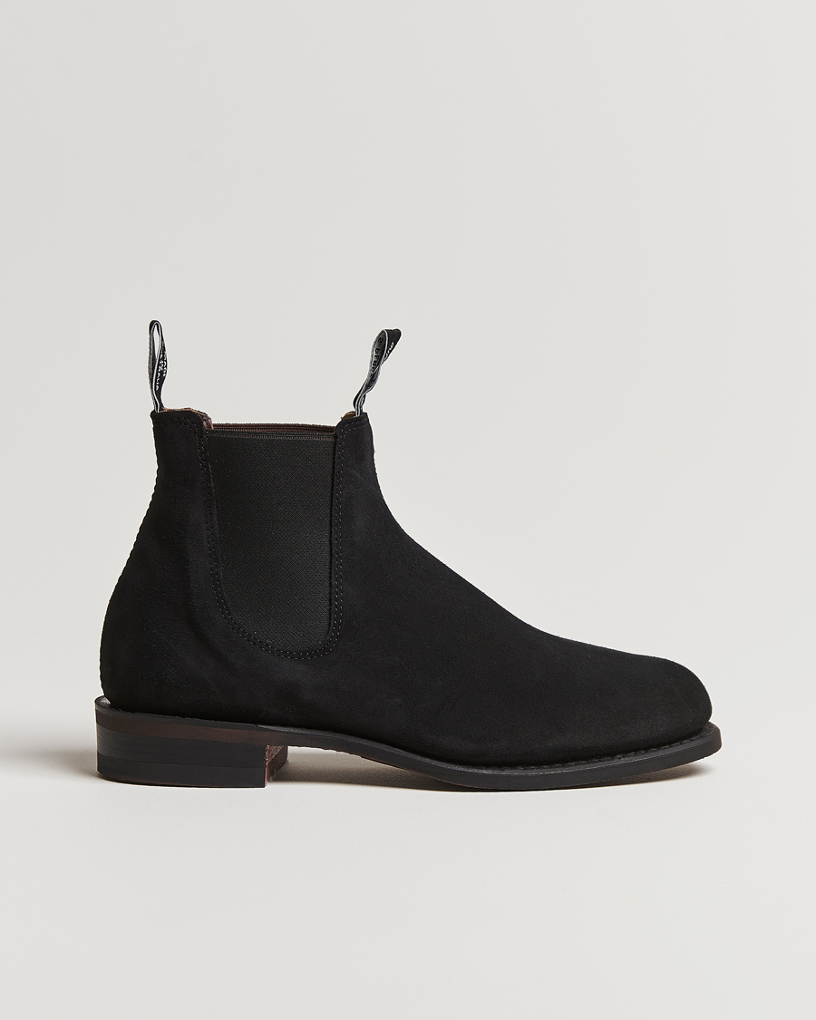 Herr | R.M.Williams Wentworth G Boot Black Suede | R.M.Williams | Wentworth G Boot Black Suede