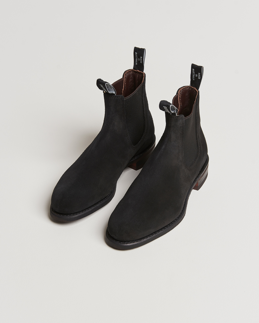 Herr | Chelsea Boots | R.M.Williams | Wentworth G Boot Black Suede