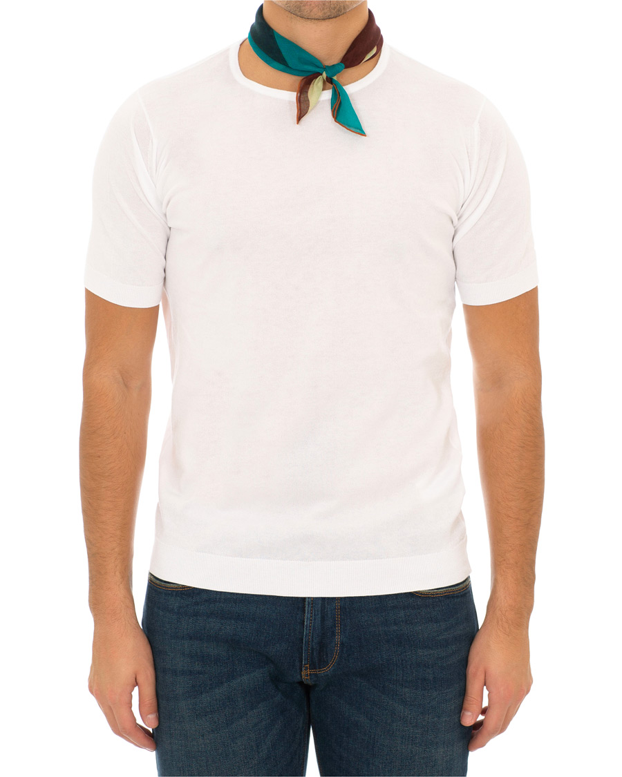 Herr | T-Shirts | John Smedley | Belden Sea Island Cotton Tee White