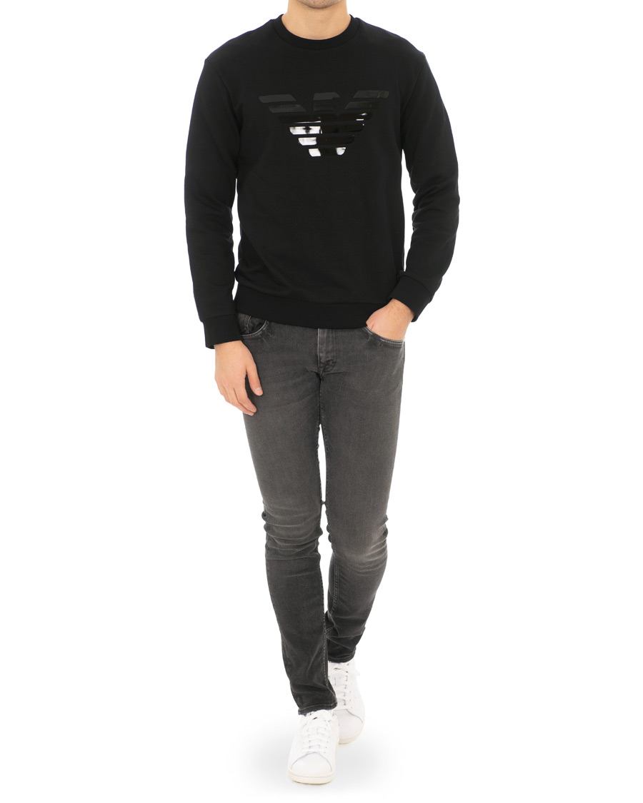Herr | Tröjor | Emporio Armani | Logo Crew Neck Sweatshirt Black