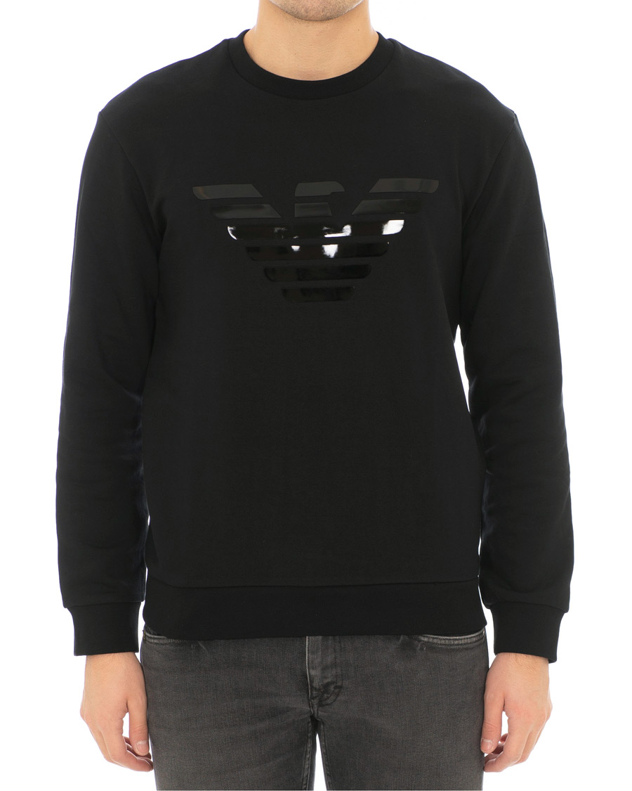 Herr | Tröjor | Emporio Armani | Logo Crew Neck Sweatshirt Black