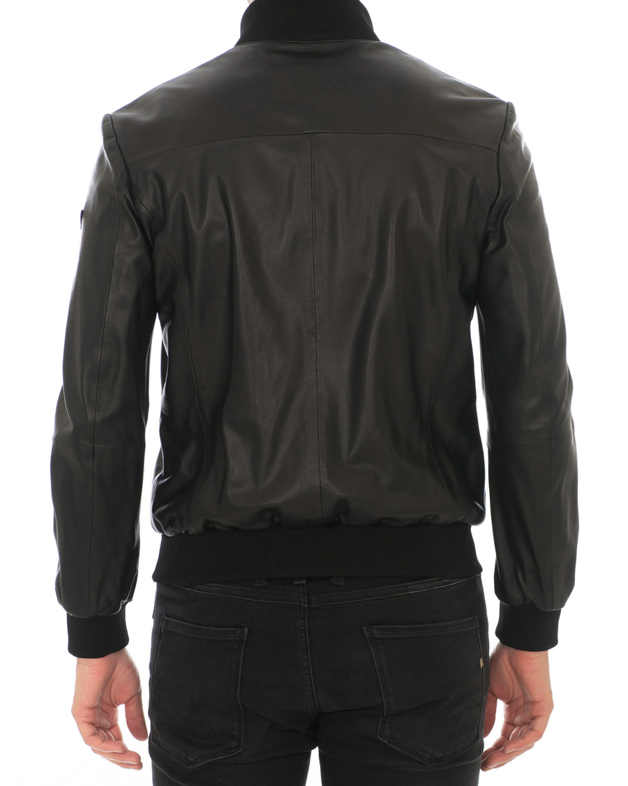 Herr | Jackor | Emporio Armani | Leather Jacket Black