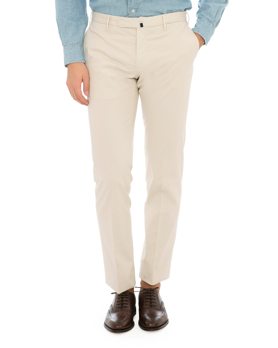 Herr | Byxor | Incotex | Slim Fit Stretch Chinos Off White