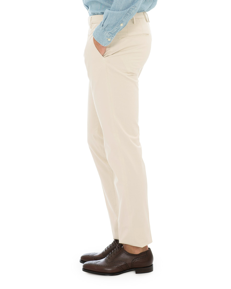 Herr | Byxor | Incotex | Slim Fit Stretch Chinos Off White