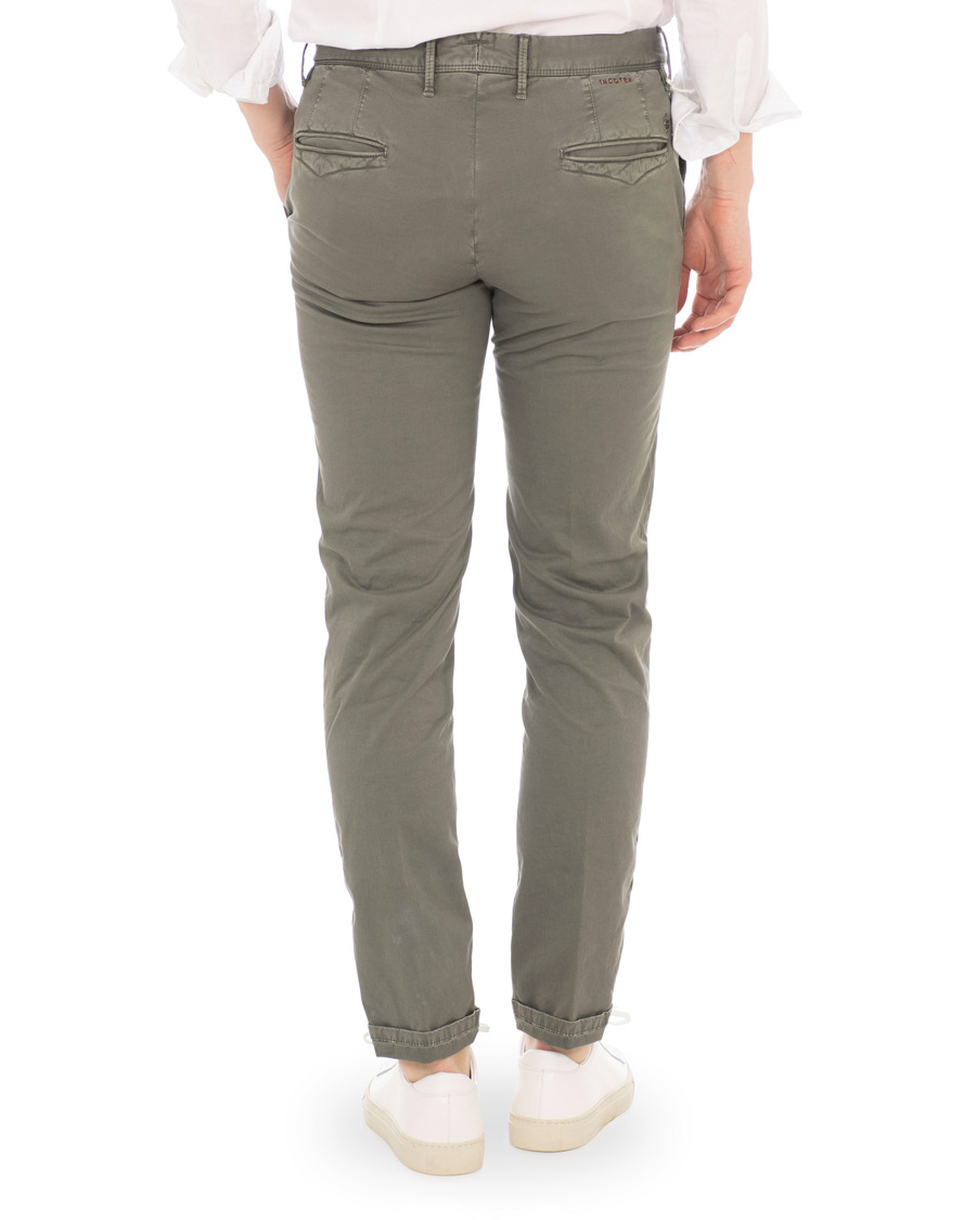 Herr | Byxor | Incotex | Slim Fit Stretch Slacks Grey