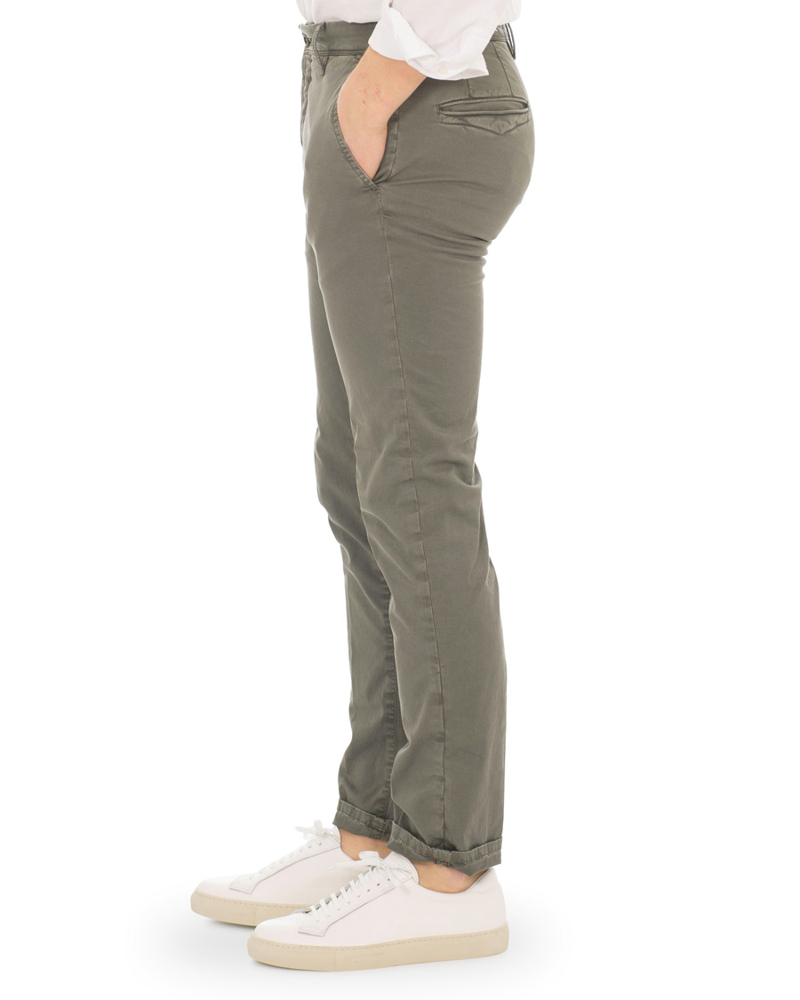 Herr | Byxor | Incotex | Slim Fit Stretch Slacks Grey