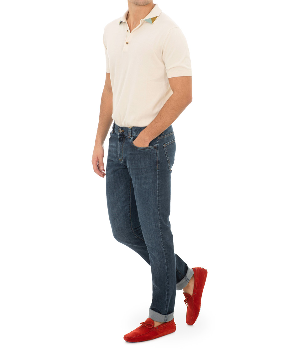 Herr | Tod's Laccetto Gommino Carshoe Red Suede | Tod's | Laccetto Gommino Carshoe Red Suede
